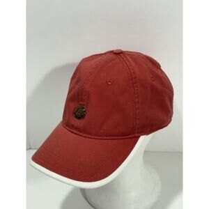 Roland Garros Hat Red Cap w/White Trim, Tennis, Paris, 100% Cotton Strapback